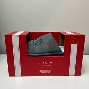 Club Room Gray/Navy Best Dad Men’s Slippers